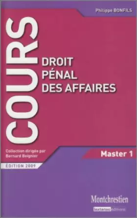 Couverture du produit · Droit pénal des affaires