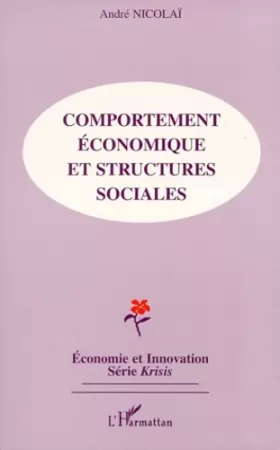 Couverture du produit · Comportement économique et structures sociales