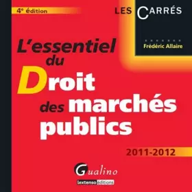 Couverture du produit · L'essentiel du Droit des marchés publics