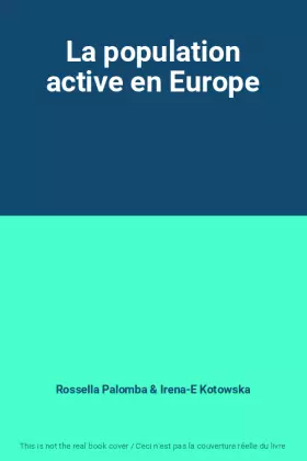 Couverture du produit · La population active en Europe