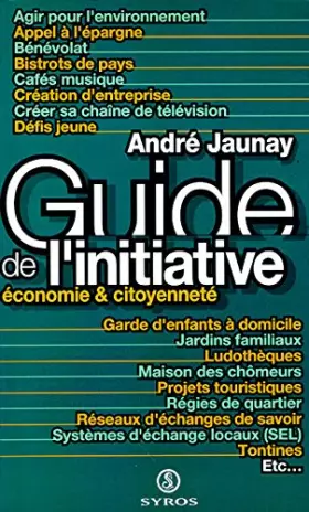Couverture du produit · Guide des initiatives locales