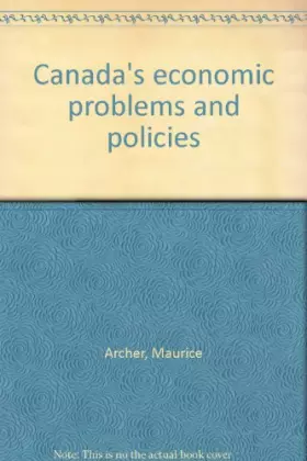 Couverture du produit · Canada's economic problems and policies