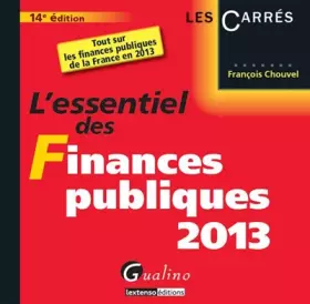 Couverture du produit · L'essentiel des Finances publiques 2013
