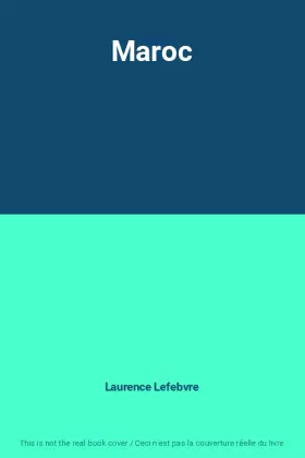 Couverture du produit · Maroc