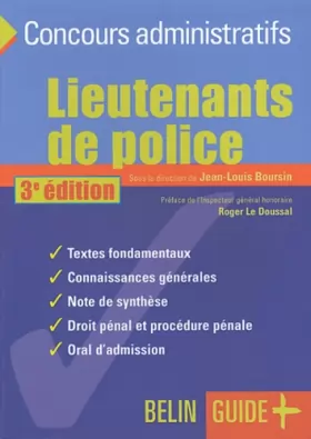 Couverture du produit · Lieutenants de police: 4ème édition
