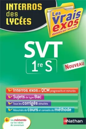 Couverture du produit · Interros des Lycées SVT 1re S