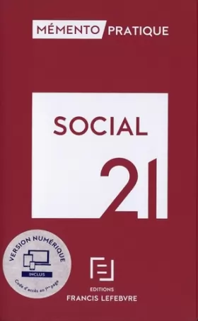 Couverture du produit · Mémento Social 2021