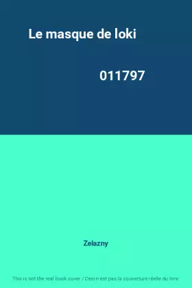 Couverture du produit · Le masque de loki                                                                             011797