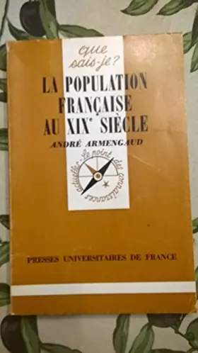 Couverture du produit · La population française au XIXe siècle