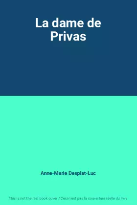 Couverture du produit · La dame de Privas