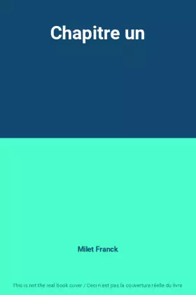 Couverture du produit · Chapitre un