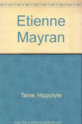 Couverture du produit · Etienne Mayran
