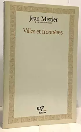 Couverture du produit · Villes et frontières
