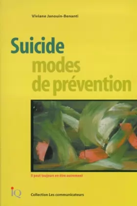Couverture du produit · Suicide modes de prevention