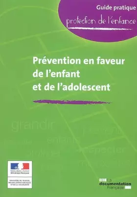 Couverture du produit · Prévention en faveur de l'enfant et de l'adolescent