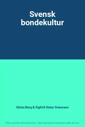 Couverture du produit · Svensk bondekultur