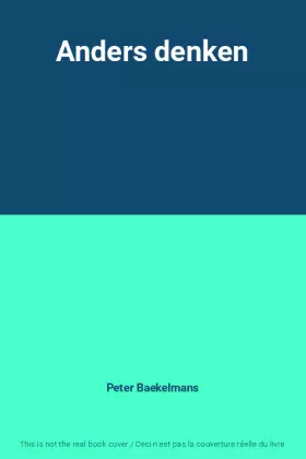 Couverture du produit · Anders denken