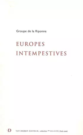 Couverture du produit · Europes intempestives