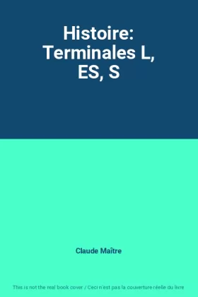 Couverture du produit · Histoire: Terminales L, ES, S