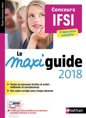 Couverture du produit · Le Maxi guide 2018 - Concours IFSI