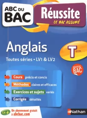 Couverture du produit · ABC du BAC Réussite Anglais Term Toutes séries - LV1 et LV2