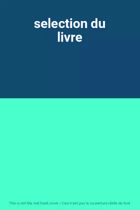 Couverture du produit · selection du livre