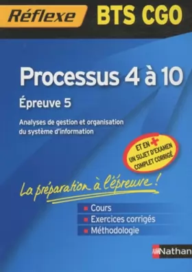 Couverture du produit · Processus 4 à 10 - BTS CGO
