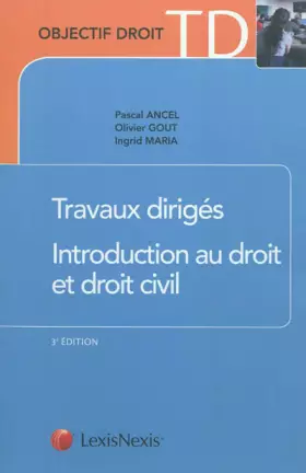 Couverture du produit · Travaux dirigés d'introduction au droit et au droit civil