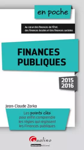 Couverture du produit · En poche Finances Publiques 2015-2016, 2ème Ed.
