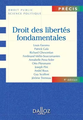Couverture du produit · Droit des libertés fondamentales