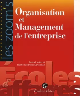 Couverture du produit · Organisation et Management de l'entreprise