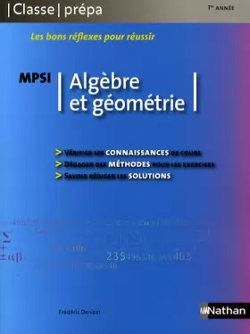 Couverture du produit · Algèbre et géométrie - MPSI