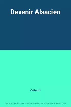 Couverture du produit · Devenir Alsacien