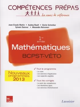 Couverture du produit · Mathématiques 1re année BCPST-VETO