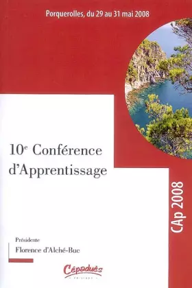 Couverture du produit · Actes de la conférence CAp 2008: Porquerolles, du 29 au 31 mai 2008
