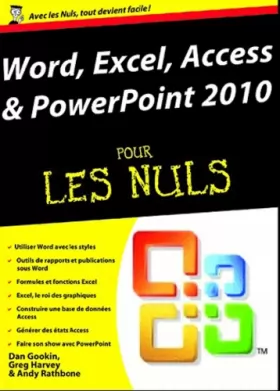 Couverture du produit · Word, Excel, Access, PowerPoint 2010 Pour Les Nuls