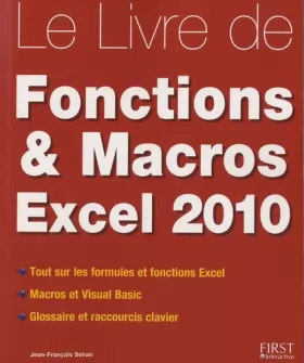 Couverture du produit · Le livre des Fonctions et Macros Excel 2010