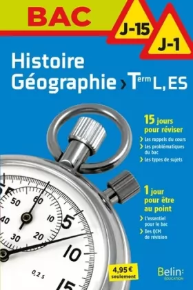 Couverture du produit · Histoire-géographie Tle L, ES, S J-15/J-1
