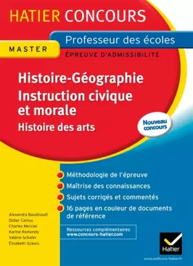 Couverture du produit · Epreuve écrite Histoire-Géographie, Instruction civique et morale, Histoire des arts Concours 2013: Concours Professeur des Eco