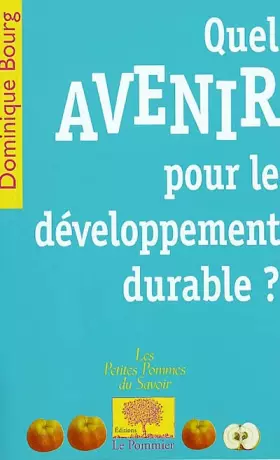 Couverture du produit · Quel avenir pour le développement durable ?