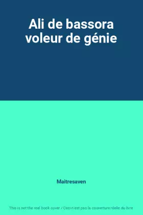Couverture du produit · Ali de bassora voleur de génie