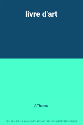 Couverture du produit · livre d'art