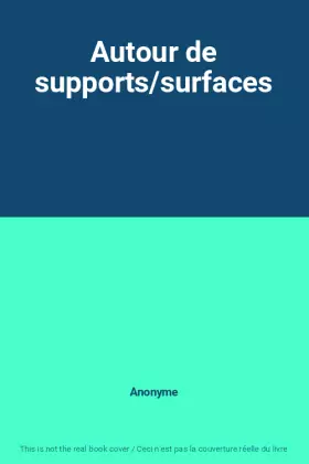 Couverture du produit · Autour de supports/surfaces