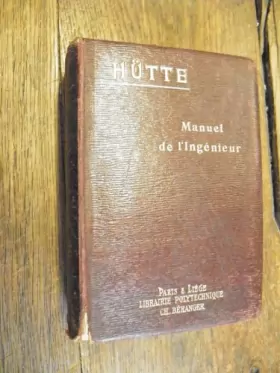 Couverture du produit · Manuel de l'ingénieur / Hütte / 1926 / Tome 3