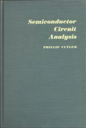Couverture du produit · Semiconductor Circuit Analysis