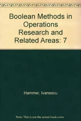 Couverture du produit · Boolean Methods in Operations Research and Related Areas