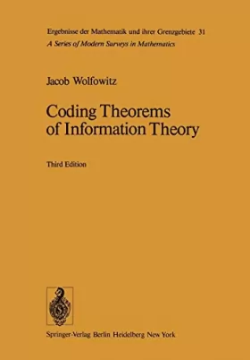 Couverture du produit · Coding Theorems of Information Theory