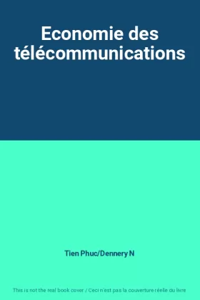 Couverture du produit · Economie des télécommunications