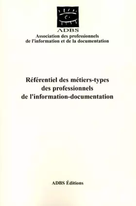 Couverture du produit · Référentiel des métiers-types des professionnels de l'information-documentation