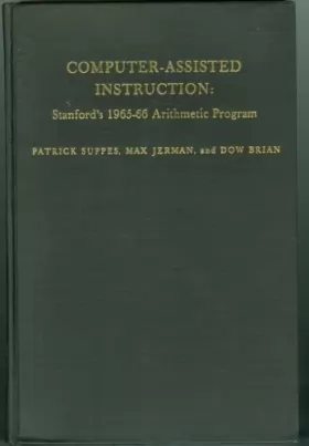 Couverture du produit · Computer-Assisted Instruction: Stanford's 1965-66 Arithmetic Program